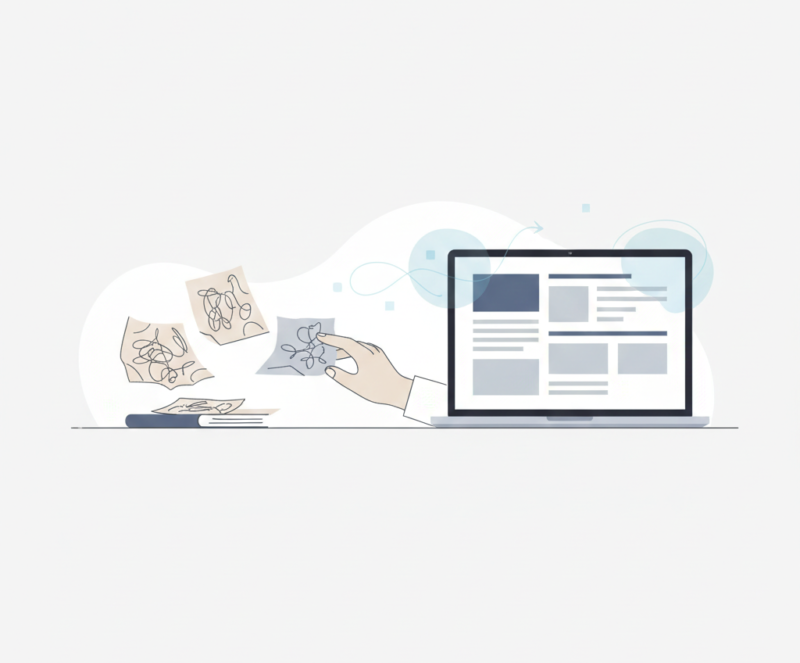 内メモからブログ完成まで：生成AIを使ったSOP