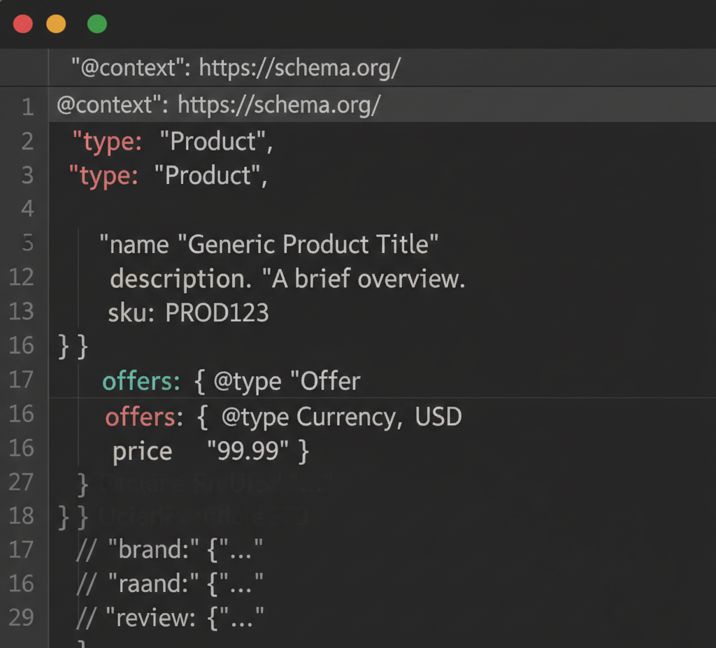 構造化データを必須プロパティのみに絞って設計する考え方を整理したビジュアル