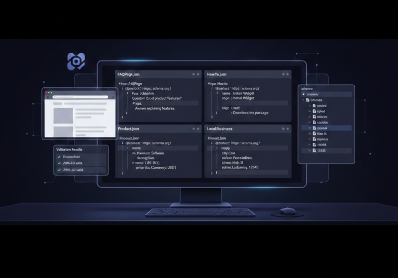 構造化データを最小セットで整理し、導入判断の全体像を示したミニマルなビジュアル