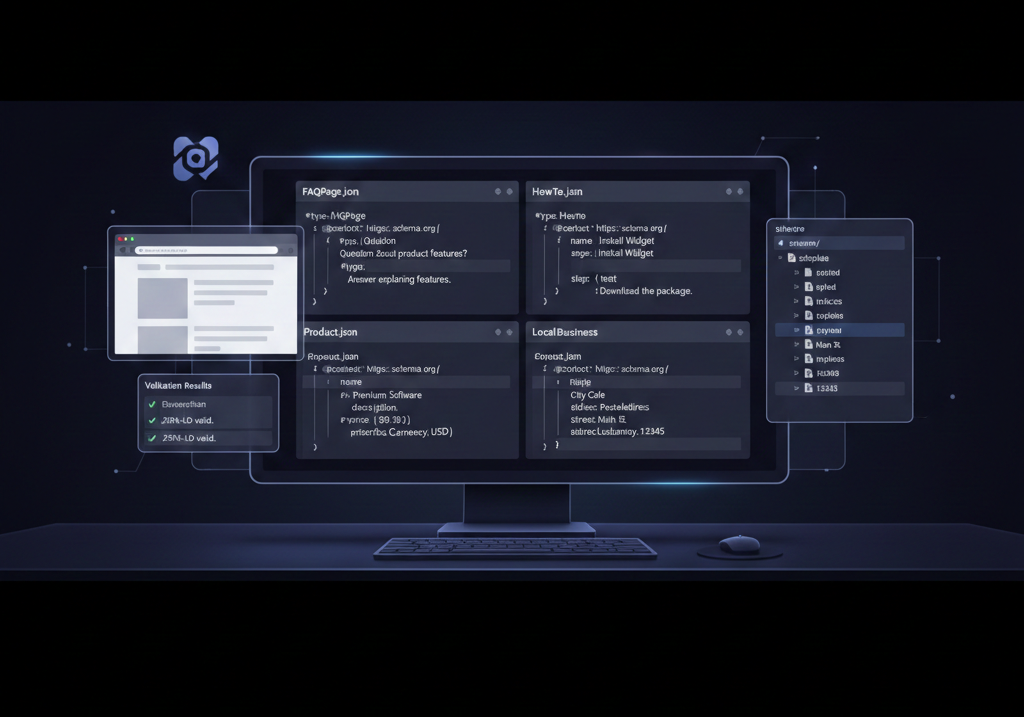 構造化データを最小セットで整理し、導入判断の全体像を示したミニマルなビジュアル