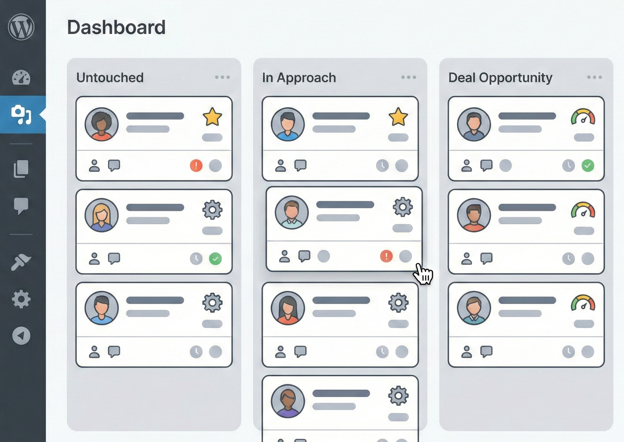 AIがメール下書きを生成するWordPressエディタ風画面
