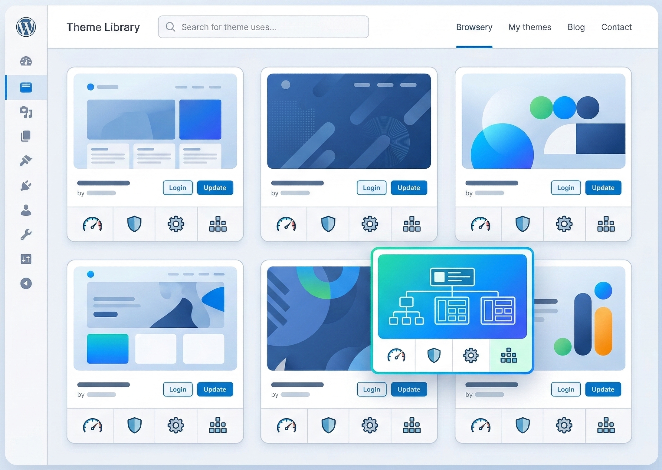 WordPressテーマ比較とパフォーマンス評価のイメージ