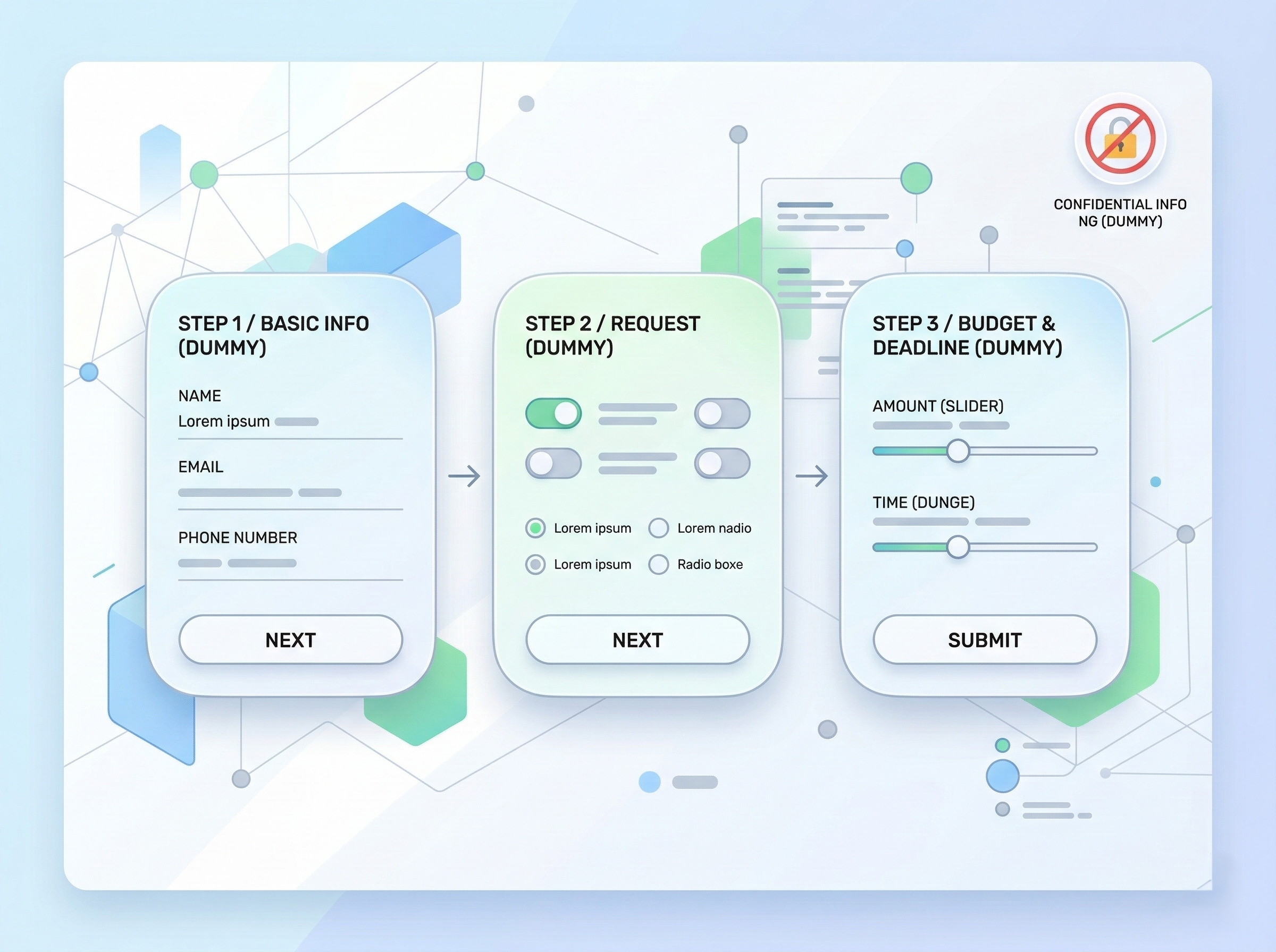 選択肢中心のフォームで回答を構造化し入力負荷を下げるイメージ