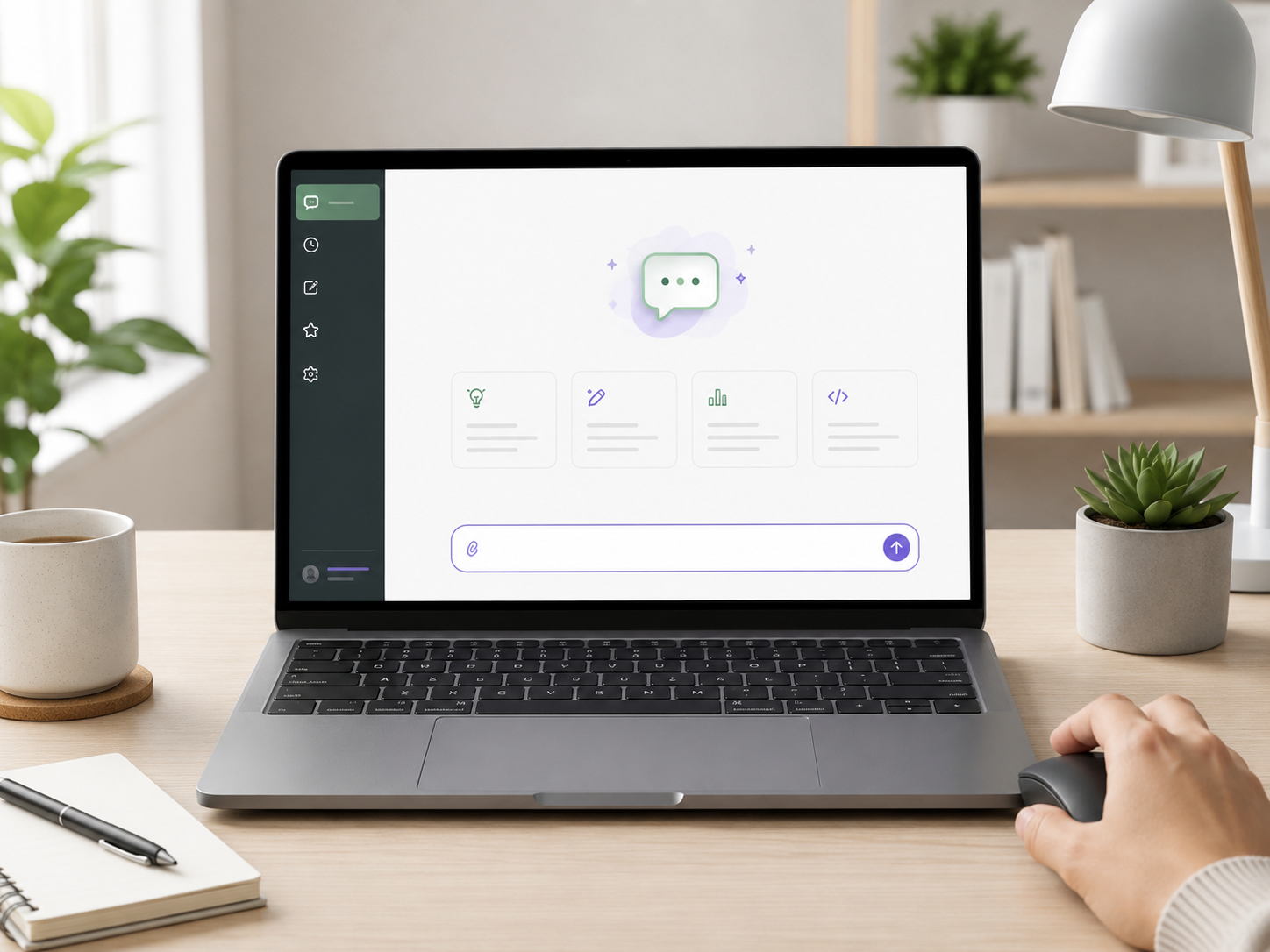 無料版ChatGPTを初めて使い始めるパソコン画面のイメージ