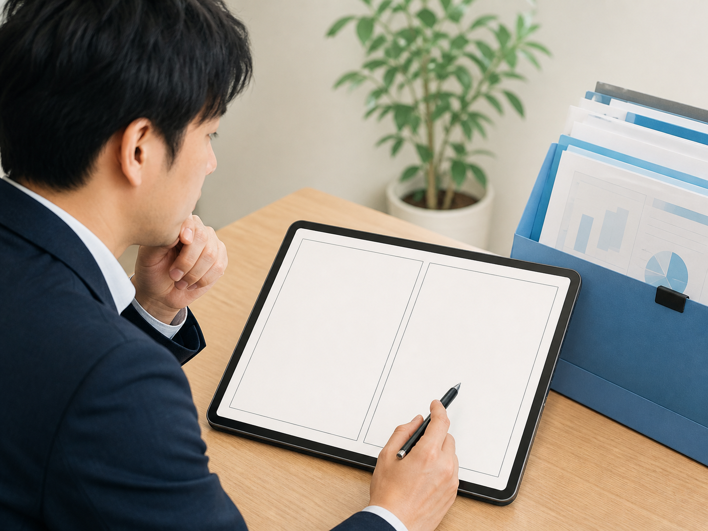 会議で決めることと確認することを分けている様子