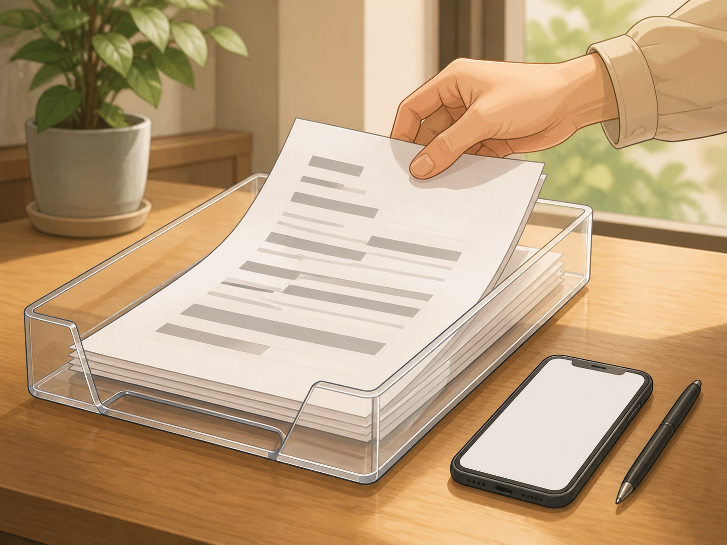 個人情報を隠して問い合わせ記録を集めている様子