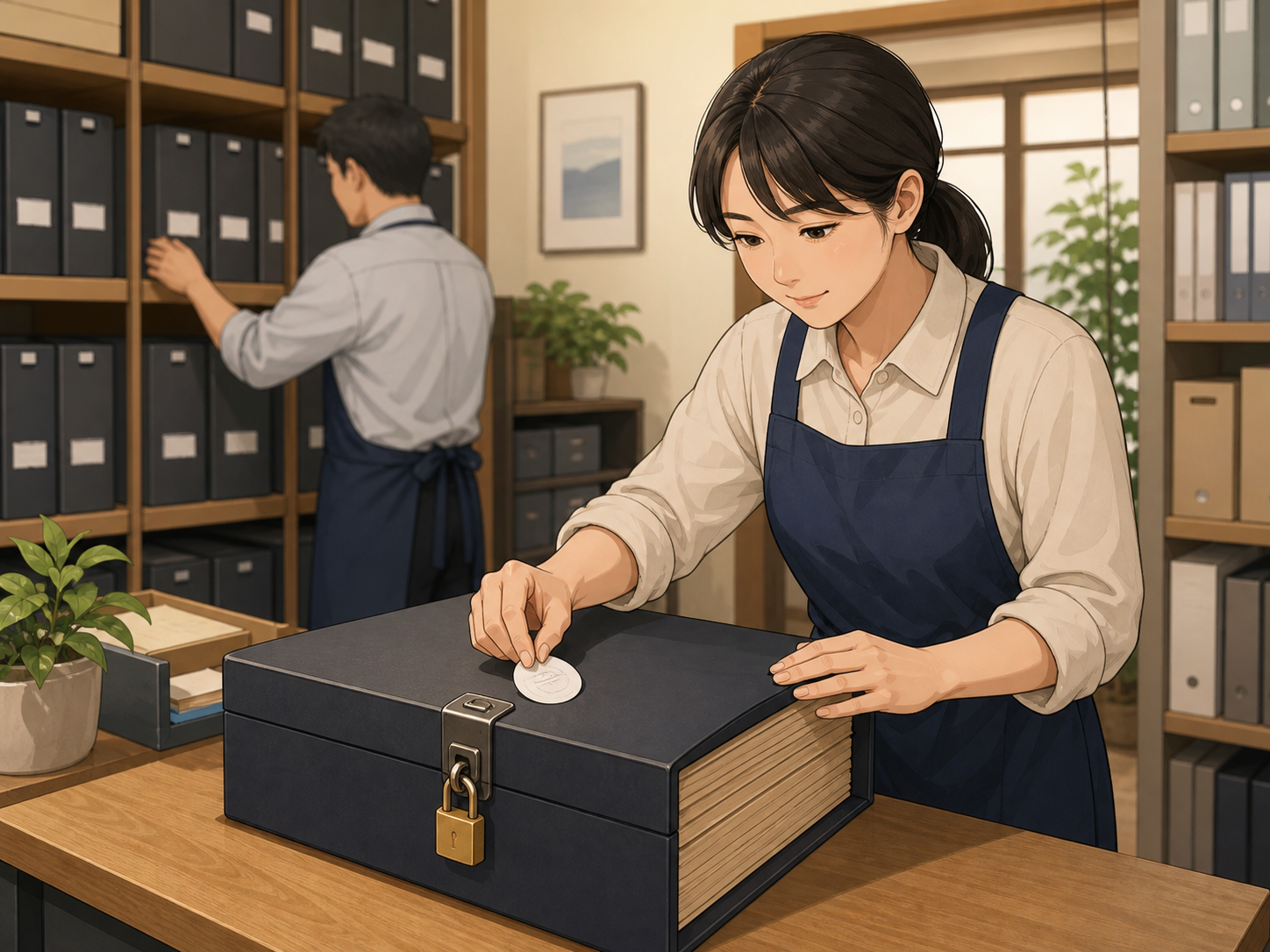 正式情報の更新担当と更新日を決めている様子