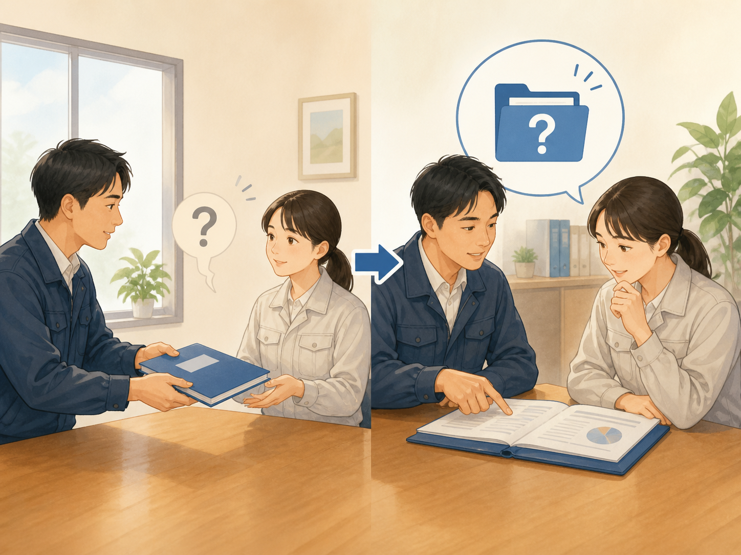 引き継ぎで出た質問を共有資料へ戻す様子