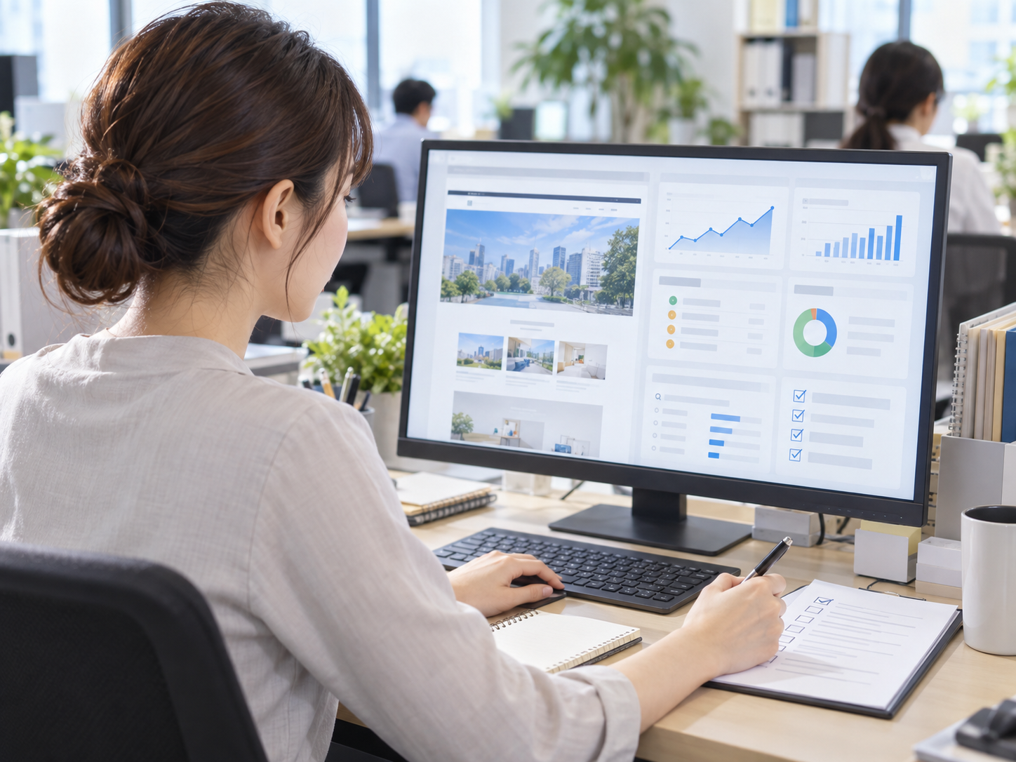 月1回のWebサイト点検を行う中小企業のWeb担当者