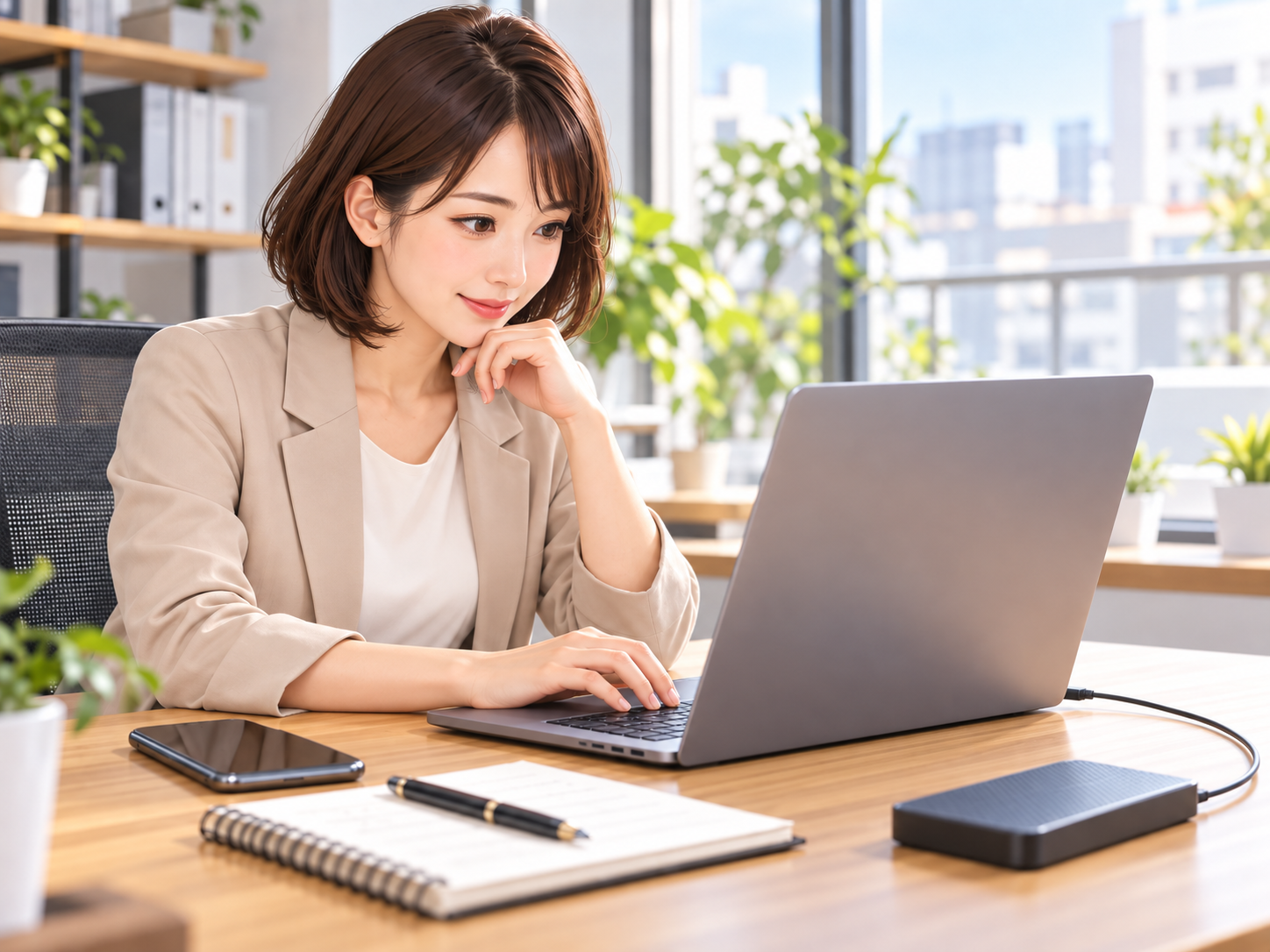 WordPressサイトのセキュリティ項目を確認する中小企業のWeb担当者